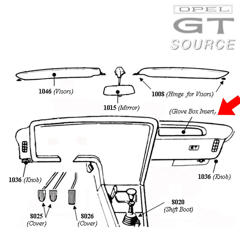 1061_opel_gt_glove_box_insert_diagram