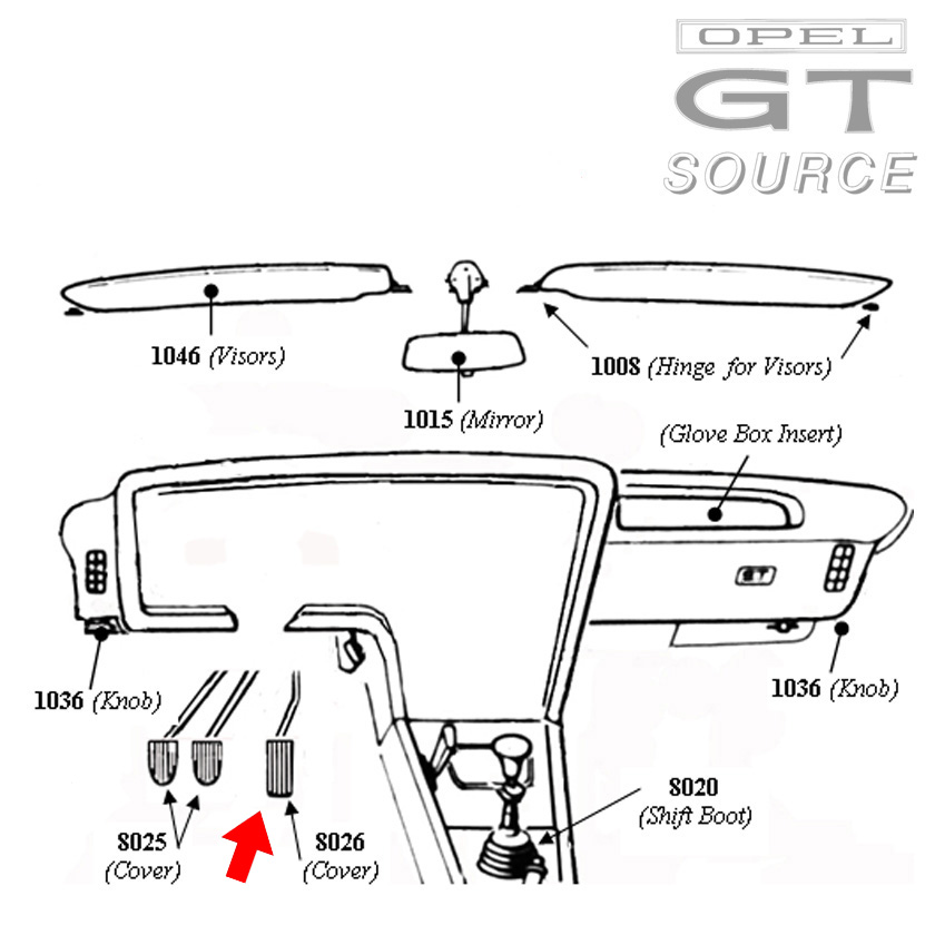 8026_opel_gt_gas_pedal_pad_diagram