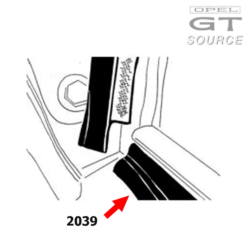 2039_opel_gt_door_weatherstrip_lower_piece_diagram02