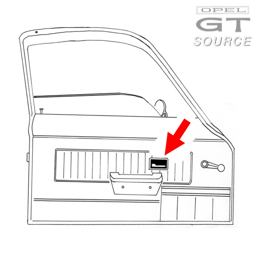 2062_opel_gt_door_latch_bezel_diagram