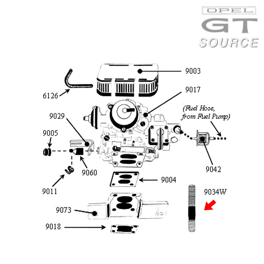 9034w_opel_intake_manifold_studs_weber_carb_diagram01