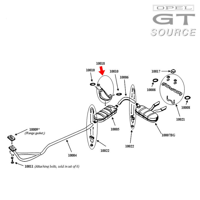 10018_opel_gt_center_muffler_hanger_bracket_diagram01