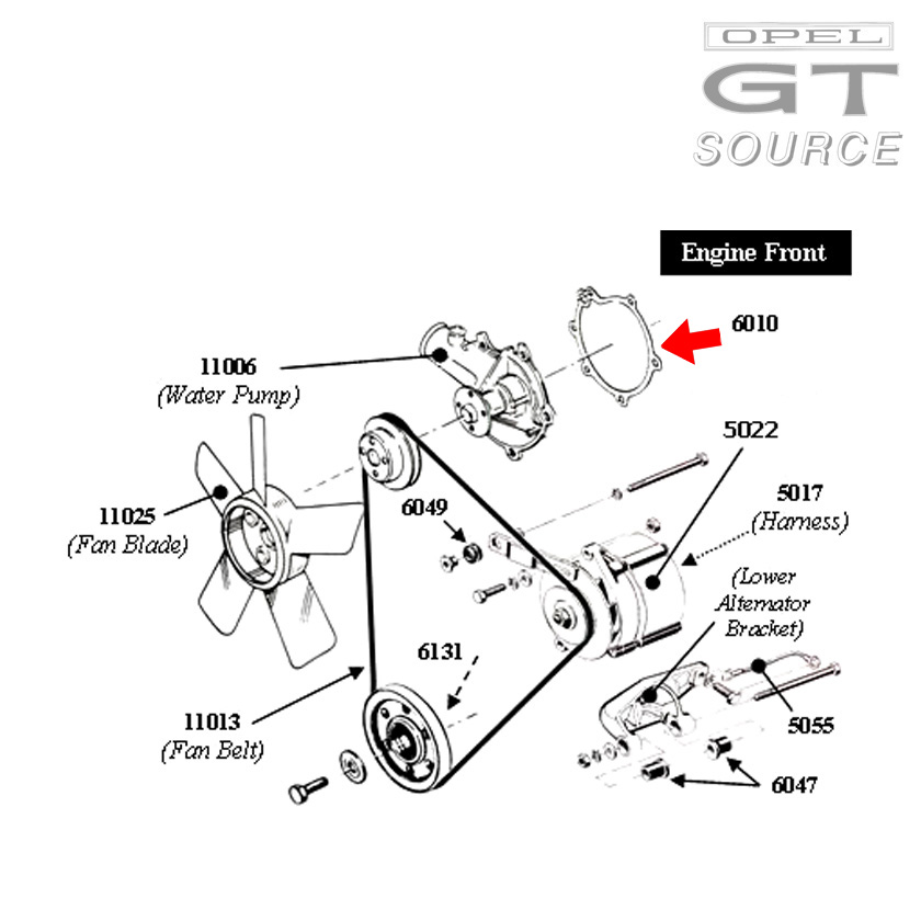 6010_opel_water_pump_gasket_diagram01