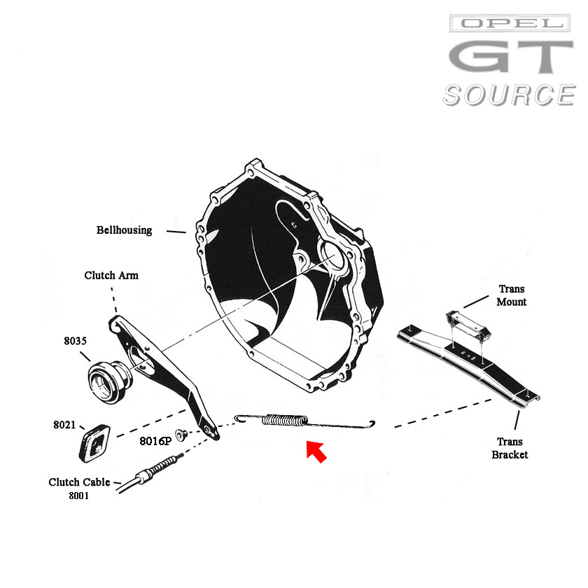 8016_opel_gt_clutch_arm_return_spring_diagram02